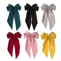 Women's Elegant Lady Solid Color Bow Knot Cloth Hair Clip main image 1