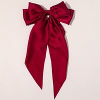 Women's Elegant Lady Solid Color Bow Knot Cloth Hair Clip sku image 2