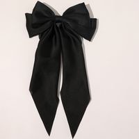 Women's Elegant Lady Solid Color Bow Knot Cloth Hair Clip sku image 1