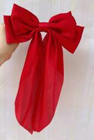 Women's Elegant Lady Solid Color Bow Knot Cloth Hair Clip sku image 10