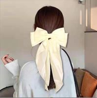 Women's Elegant Lady Solid Color Bow Knot Cloth Hair Clip sku image 6