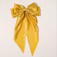 Women's Elegant Lady Solid Color Bow Knot Cloth Hair Clip sku image 7