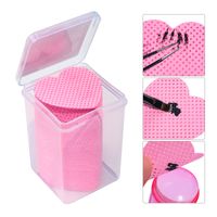 Casual Solid Color Plastic Nail Polish Removing Tissue 1 Piece main image 1