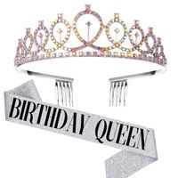 New Letter Pattern Anniversary Crown Birthday Party Decorations sku image 34