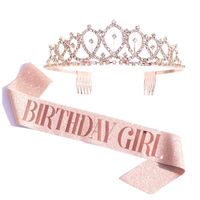New Letter Pattern Anniversary Crown Birthday Party Decorations sku image 40