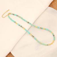 Ethnic Style Simple Style Multicolor Natural Stone Copper 18K Gold Plated Necklace In Bulk main image 6