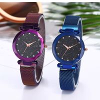 Casual Streetwear Round Suction Buckle Quartz Women's Watches main image 6