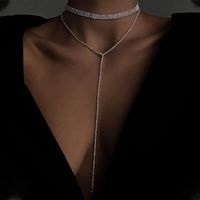 Elegant Lady Geometric Rhinestone Women's Long Necklace main image 6