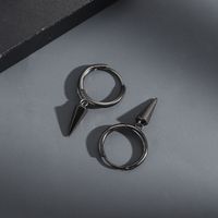 1 Paar Hip Hop Geometrisch Überzug Kupfer Ohrringe sku image 1
