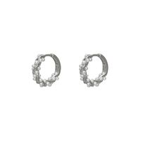 1 Pair Elegant Geometric Inlay Copper Artificial Pearls Earrings sku image 2