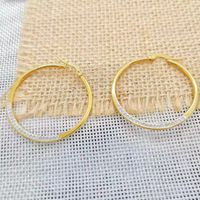 1 Pair Casual Round Inlay Stainless Steel Zircon Earrings main image 4