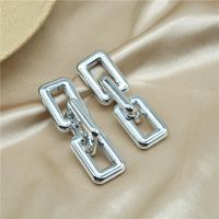 1 Pair Elegant Simple Style Geometric Plating Arylic Drop Earrings main image 3