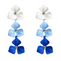 1 Pair Casual Elegant Lady Flower Stoving Varnish Alloy Drop Earrings main image 2