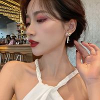 1 Pair Fairy Style Bow Knot Plating Inlay Alloy Zircon Drop Earrings main image 6