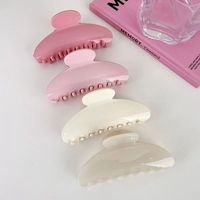 Simple Style Solid Color Arylic Hair Claws main image 3