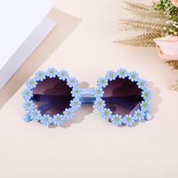 Cute Simple Style Flower Ac Special-shaped Mirror Full Frame Kids Sunglasses sku image 3