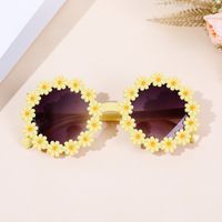 Cute Simple Style Flower Ac Special-shaped Mirror Full Frame Kids Sunglasses sku image 5