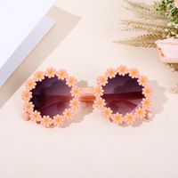 Cute Simple Style Flower Ac Special-shaped Mirror Full Frame Kids Sunglasses sku image 6