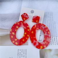 1 Pair Elegant Streetwear Oval Acetic Acid Sheets Drop Earrings main image 2