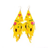 1 Pair Bohemian Geometric Beaded Glass Drop Earrings main image 3