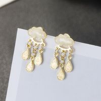 1 Pair Modern Style Water Droplets Plating Alloy Drop Earrings main image 5