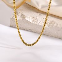 Basic Geometric Stainless Steel Plating Necklace main image 3