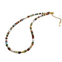 Retro Geometric Artificial Crystal Freshwater Pearl Beaded Women's Bracelets Necklace main image 5