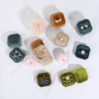 Elegant Glam Solid Color Flannel Jewelry Boxes main image 1