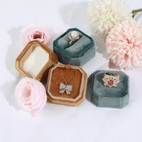 Elegant Glam Solid Color Flannel Jewelry Boxes main image 3