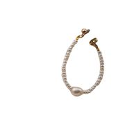 Süßwasserperle Titan Stahl Vergoldet Einfacher Stil Geometrisch Armbänder Ohrringe Halskette main image 3