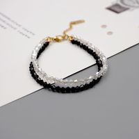 Simple Style Geometric Artificial Crystal Beaded Women's Bracelets sku image 1