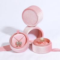 Elegant Solid Color Cloth Jewelry Boxes main image 1