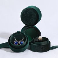 Elegant Solid Color Cloth Jewelry Boxes main image 4