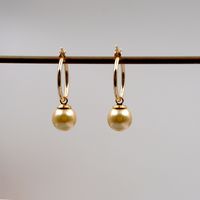 Elegant Einfacher Stil Geometrisch Imitationsperle Titan Stahl Kupfer Überzug Ohrringe Halskette sku image 8