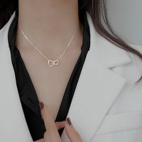 Simple Style Heart Shape Titanium Steel Plating Pendant Necklace sku image 1