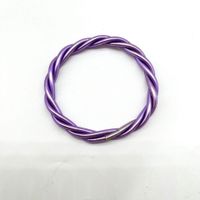 Simple Style Round Solid Color Silica Gel Unisex Buddhist Bangle sku image 2