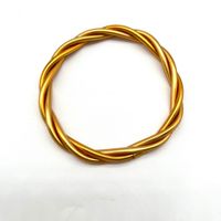 Simple Style Round Solid Color Silica Gel Unisex Buddhist Bangle sku image 13