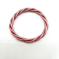 Simple Style Round Solid Color Silica Gel Unisex Buddhist Bangle sku image 9
