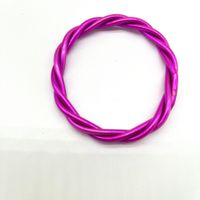 Simple Style Round Solid Color Silica Gel Unisex Buddhist Bangle sku image 11