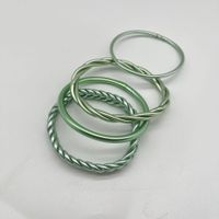 Simple Style Solid Color Silica Gel Unisex Buddhist Bangle sku image 6