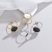 201 Stainless Steel 18K Gold Plated Wedding Asymmetrical Plating Oval Shell Open Rings main image 1