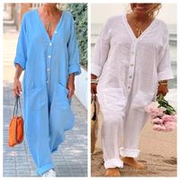 Women's Daily Casual Solid Color Full Length Pocket Jumpsuits sku image 19