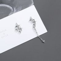 1 Pair Ig Style Korean Style Star Copper Drop Earrings main image 4