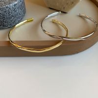 Simple Style Geometric Copper Plating Cuff Bracelets main image 5