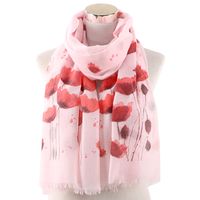 Women's Streetwear Flower Polyester Printing Scarf main image 6