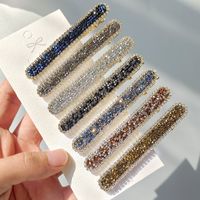 Classic Style Solid Color Rhinestone Hair Clip main image 1