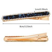 Classic Style Solid Color Rhinestone Hair Clip main image 3