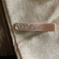 Simple Style Rectangle Acetic Acid Sheets Inlay Artificial Pearls Rhinestones Hair Clip sku image 3