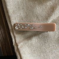 Simple Style Rectangle Acetic Acid Sheets Inlay Artificial Pearls Rhinestones Hair Clip main image 2