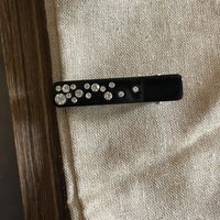 Simple Style Rectangle Acetic Acid Sheets Inlay Artificial Pearls Rhinestones Hair Clip sku image 1